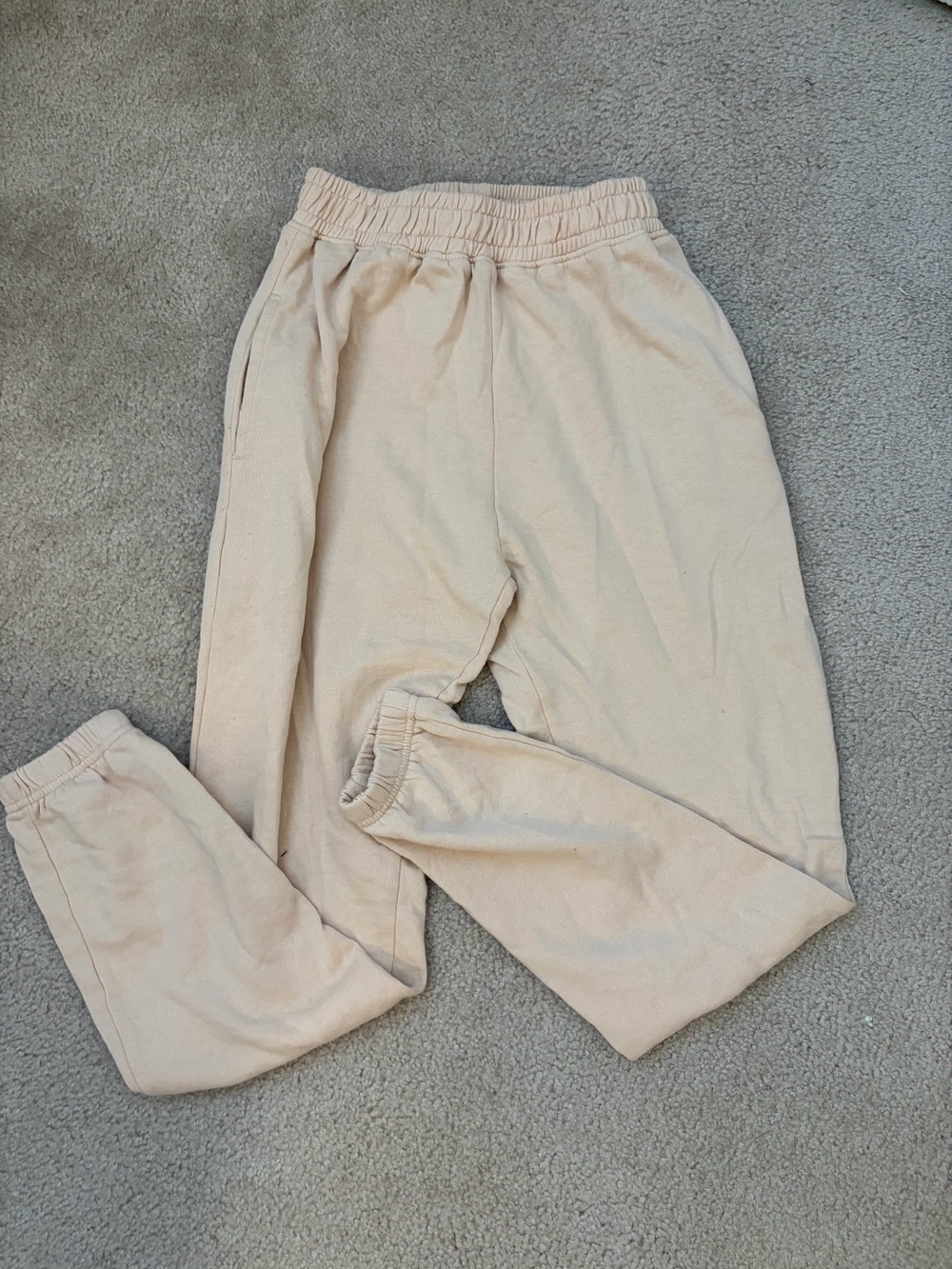 Missguided + Beige Jogger Sweatpants